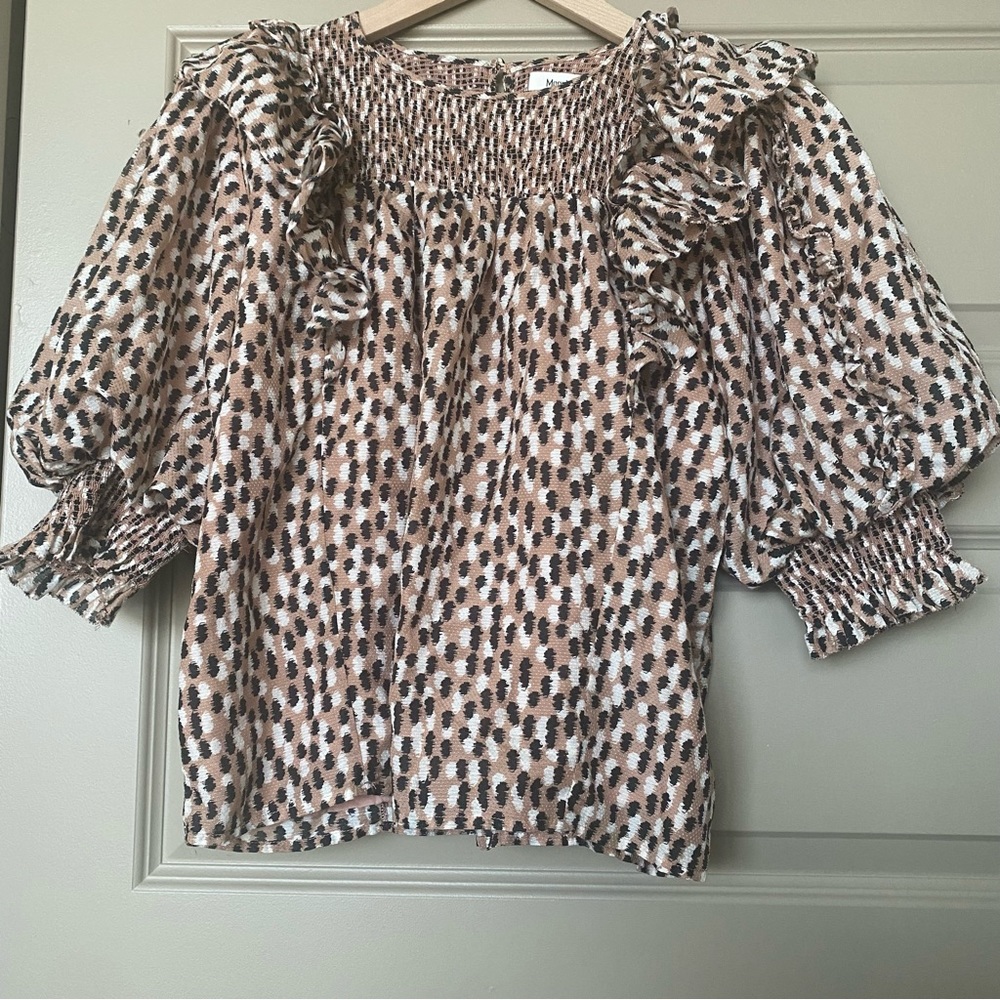Anthropologie Magali Pascal balloon sleeved blouse, Medium/ 8